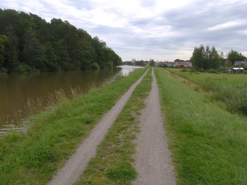 That's Söderköping on the horizon.